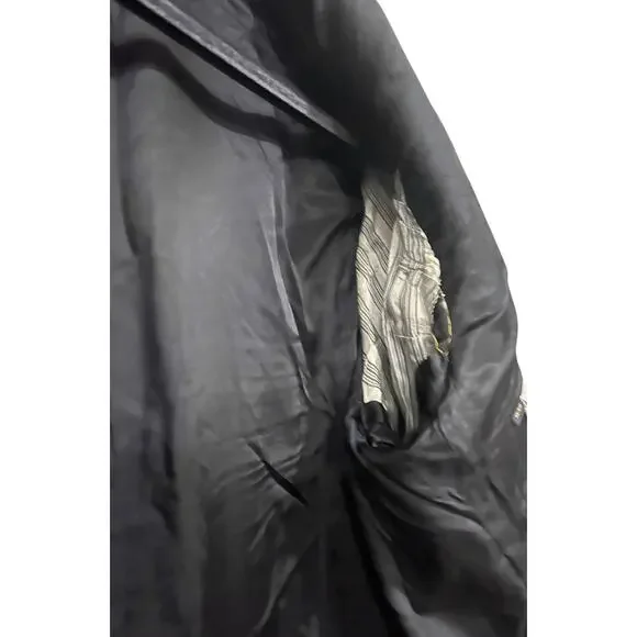 Brooks Brothers 1818 Fitzgerald Blazer Mens 46L Dark Navy Blue Wool Two Button